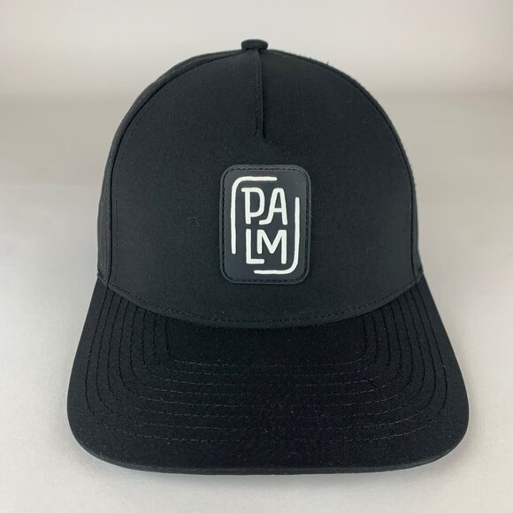 Palm Golf Co Mens Black Snapback Adjustable Hat - Picture 2 of 7